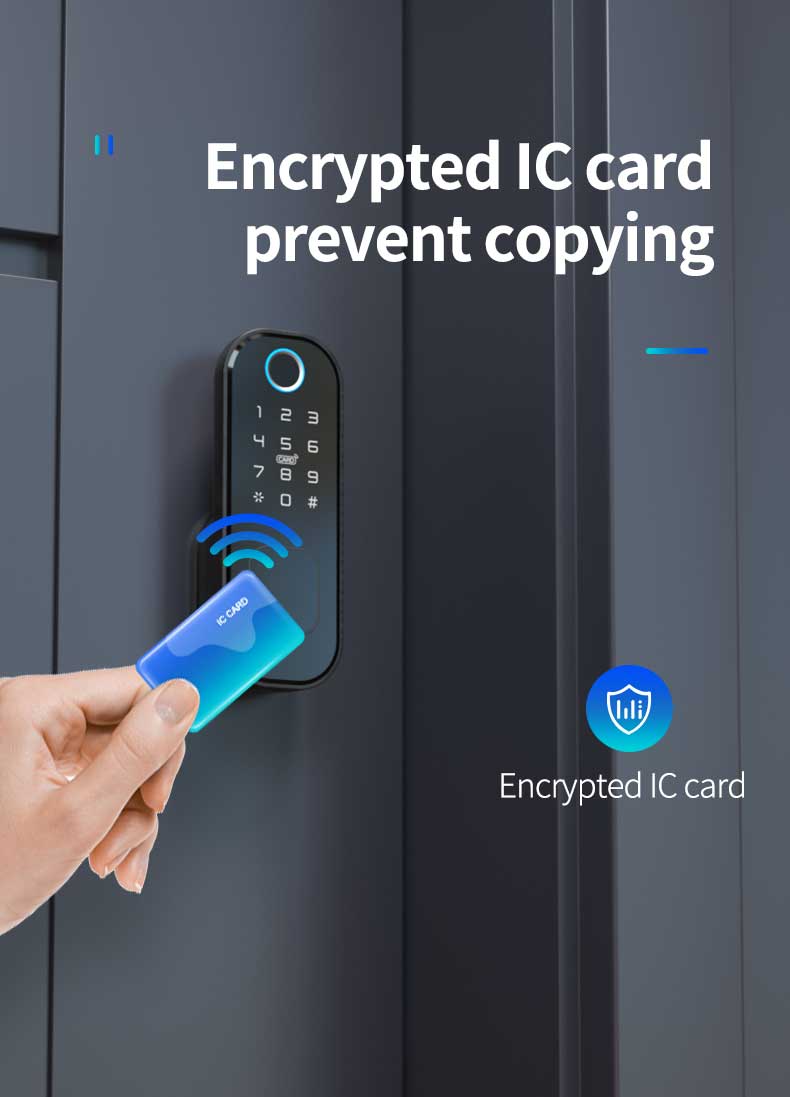 Fingerprint Digital Smart Life Door Lock Tuya Smart Phone App Control