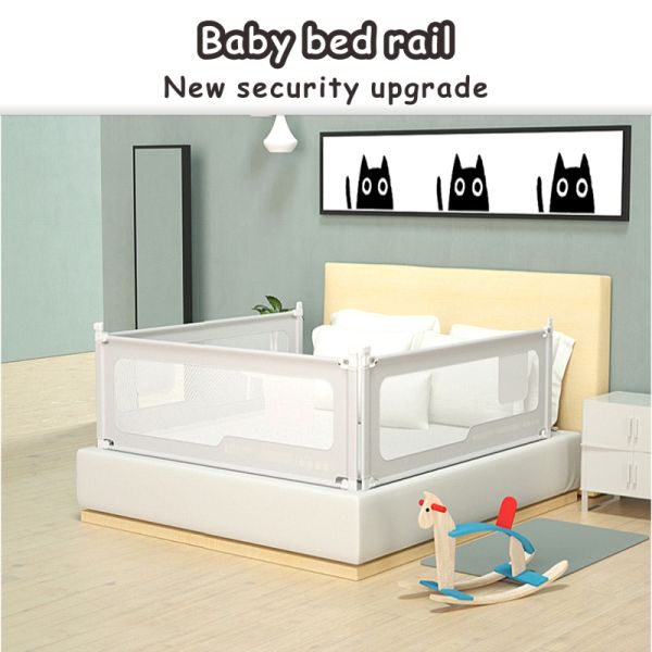 Multiscene Nylon Adjustable Bed Guard Rail , Folding Cot Bed Rail Protector