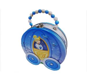 Wholesale Color Printing Handle Tin Box For Kids Gift Packaging Durable Safety Material from china suppliers