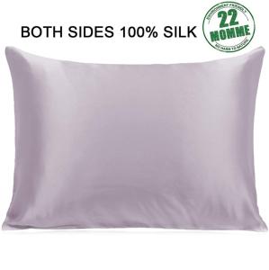 Wholesale Plain Dyed Purple 100 Pure Silk Pillowcase 19 Momme For Hair Non Toxic from china suppliers