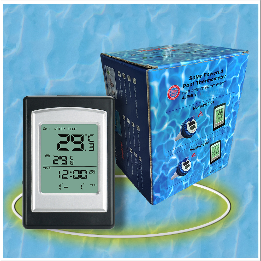 Customized End Wireless Swimming Pool Floating Thermometer Waterproof Long Lasting