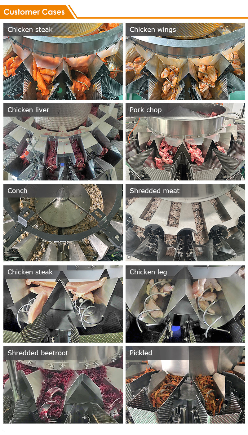 Multihead Weigher Nuts Food Dry Fruit Chocolate Bean Chicken Candy Biscuit Banana Chips Zipper Pouch Packing Machine