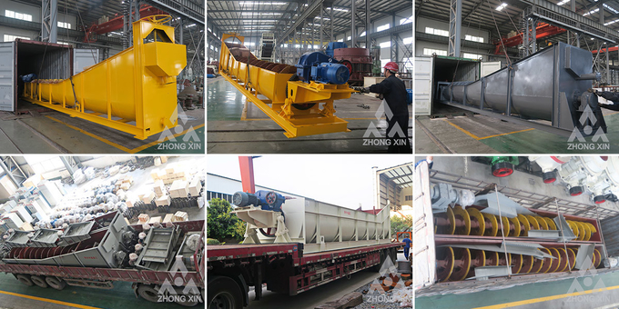 Large Capacity Spiral Sand Washer Machine For Construction