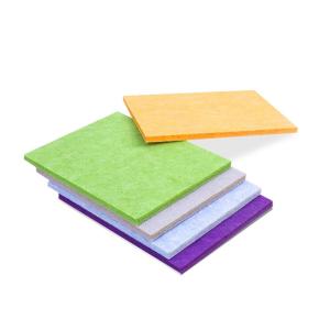 Wholesale Recording Studio Wall Soundproofing 100% Polyester Fiber Acoustic Panels with Sticker from china suppliers