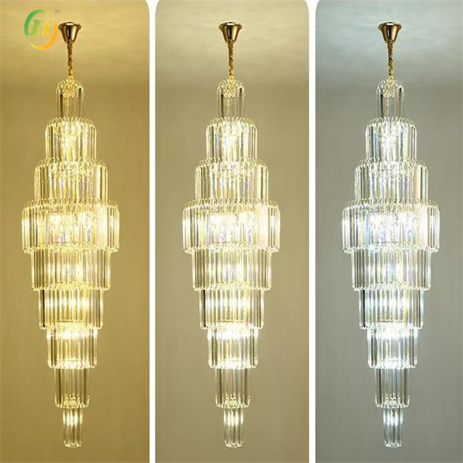 Hotel Indoor Modern Gold LED Crystal Chandelier with Voltage 85V-265V