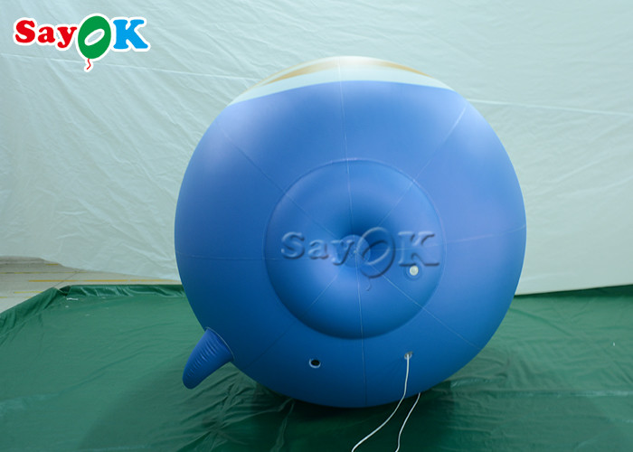 Commercial Merry Xmas Inflatable Holiday Decorations Blue Blow Up Bird Cartoon Balloon