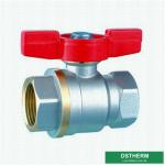 CW617N Forged Brass Ball Valve Butterfly Handle Double Female Threaded Brass