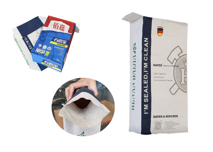 20kg Custom Packing Valve Paper Bag For Tile Adhesive With Your Own Logo