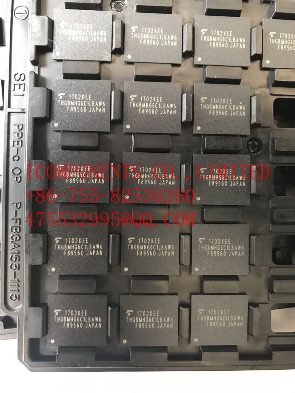 THGBMJG6C1LBAU7 KIOXIA NAND Flash Serial e-MMC 3V/3.3V 64G-bit 64G/16G/8G x 1/2-bit/4-bit Automotive 153-Pin FBGA Tray