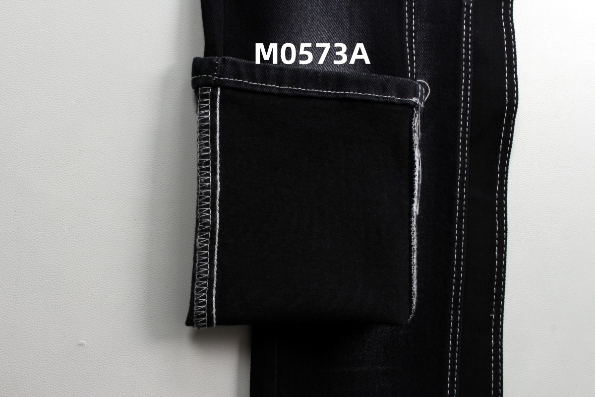 Wholesale 11.5 Oz Warp Slub High Stretch Black Backside Woven Denim Fabric For Jeans