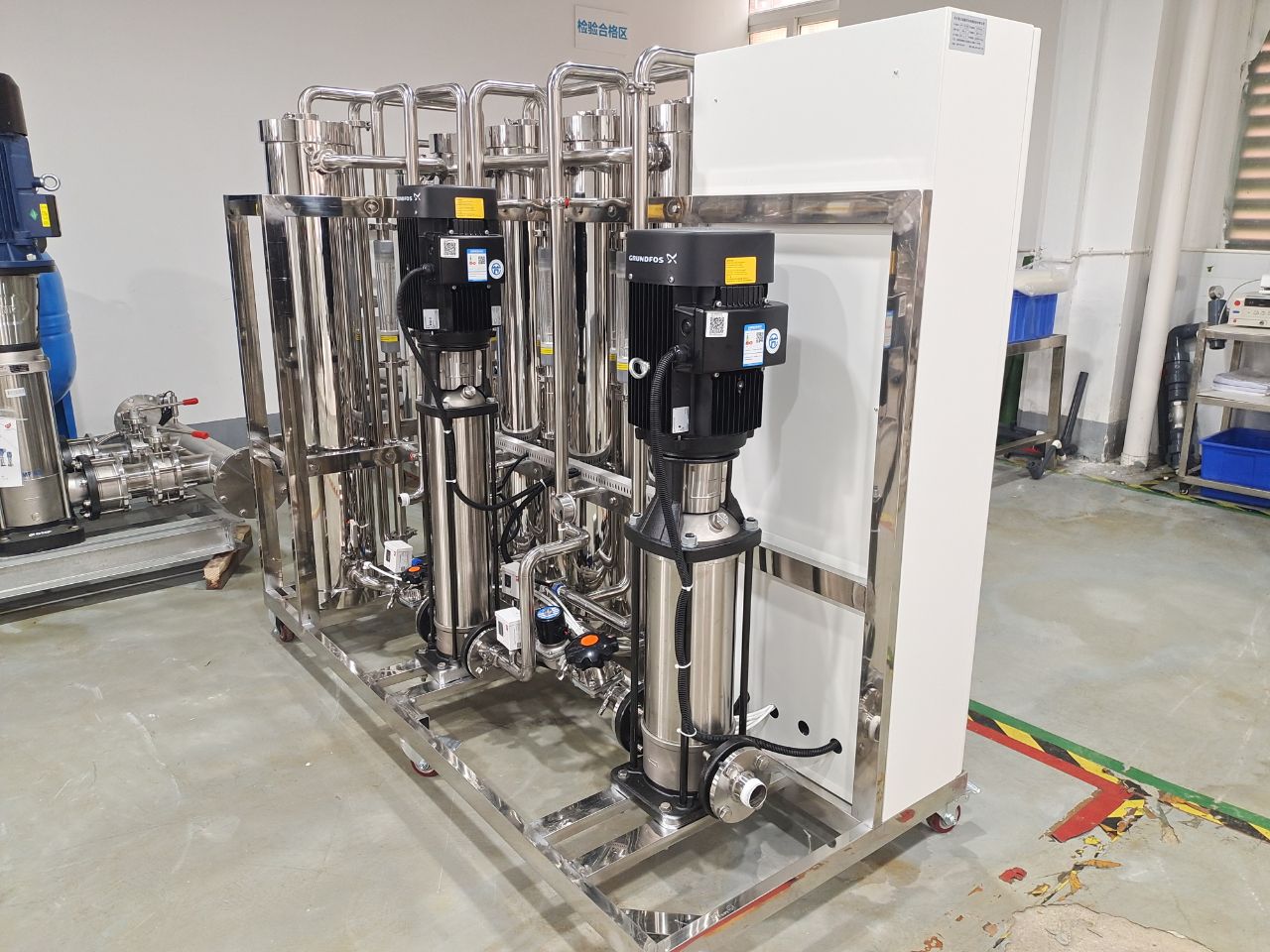 1500LPh Double Stage RO System Water Plant