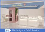 Custom Jewelry Wall Display Cases With Wood + Glass + Lights + Lock