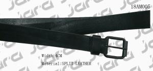 Wholesale Black Painting Buckle Mens Black Leather Belt With Spot Embossed Decoration from china suppliers
