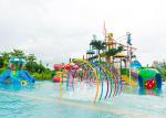 Young Adult Fiberglass Aqua Playground Water Play Slide