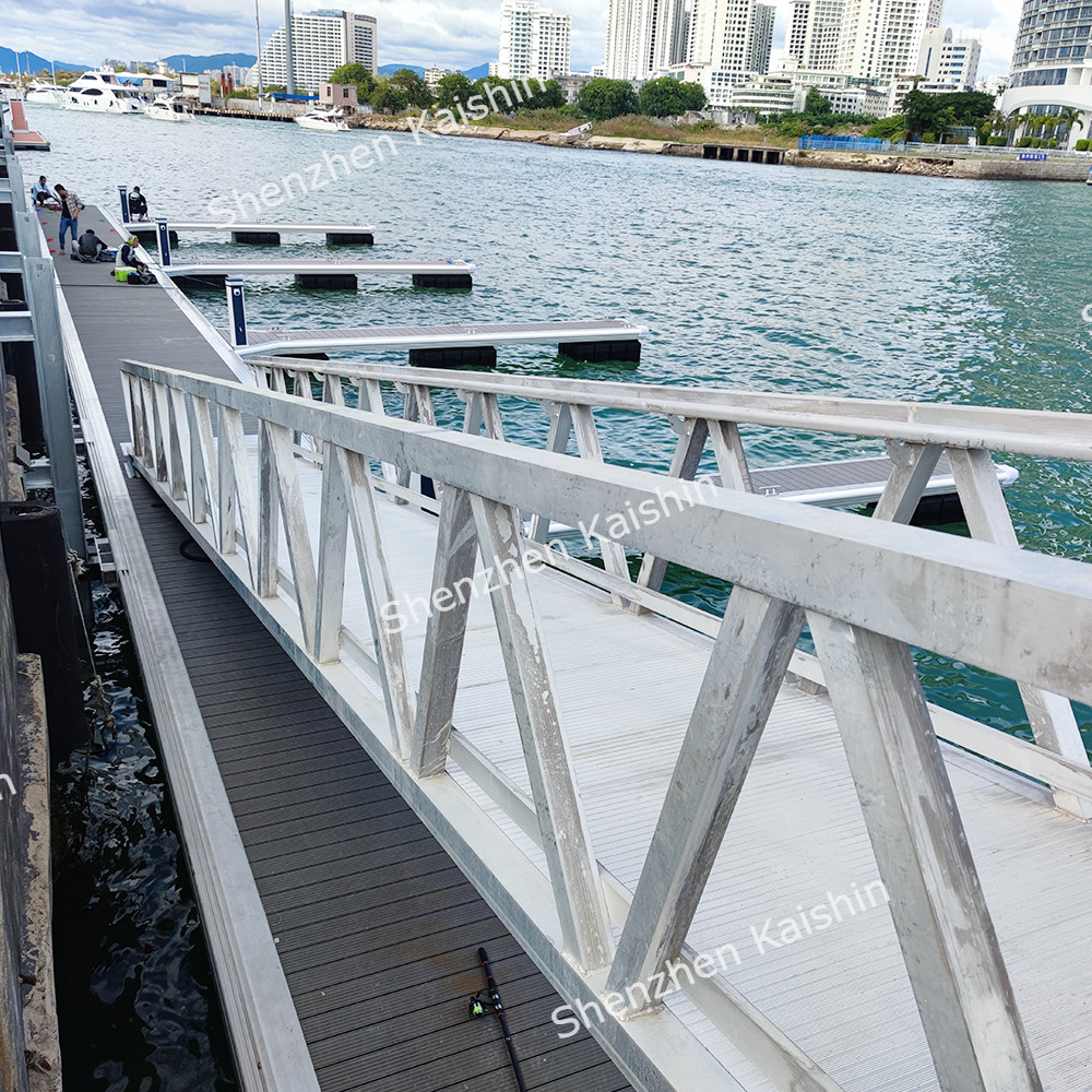 SS Cleats Marina Floating Dock Systems 6061 T6 Aluminum Floating Platform
