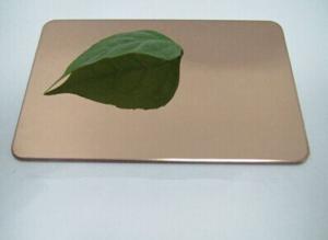Wholesale 304 8k mirror Bronze color stainless steel sheet from china suppliers