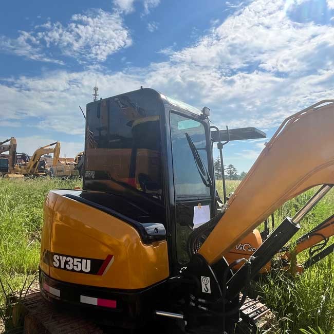 Small Used Excavator SANY SY35U 0.12m³ Bucket Capacity Crawl Excavator