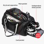 29L Sports Gym Bag Oxford Waterproof Travel Bags With Shoe Pocket