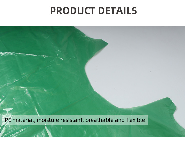 Elastic Cuffs Long Sleeves Disposable Veterinary Gown Sterile