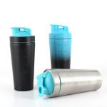 Insulation Protein Shaker Stainless Steel Drink Bottles Gradient Powder Coating