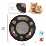 Round Cat Scratcher Lounge Bed Premium Recycled Corrugated Cardboard Material