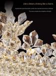 Lamp Crown Crystal Lamp Bright Living Room Dining Room Villa Hotel Crystal
