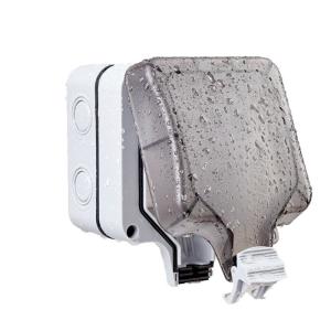 China Wall Mounted Power Outlet Socket Outdoor Charging Poles Plastic Switch Box IP66 Wheatherproof on sale