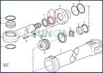 VOE4784045 VOE 4784045 4784045 Piston Rod Seal For Cylinder SUNCARSUNCARVOLVO