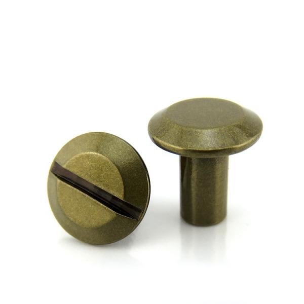 Slot Drive Sex Bolt Round Head Screw Fastener Male Female For Mechanical
