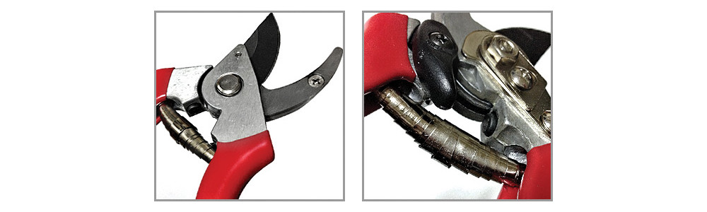 Titanium Bypass Pruning Shears Curved Blade Grass As Heavy Duty Handheld