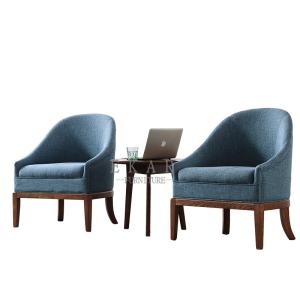 Wholesale Fabric Leisure Wood Armchair Living Room Chair from china suppliers