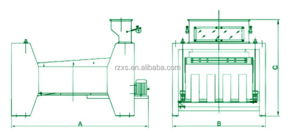 2020*1200*1460mm MMJM80 Rice Seeds Gravity Separator Grading Machine for Green Beans