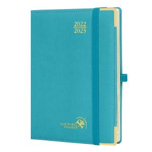 Wholesale Donau Blue Hardcover Weekly Planner Medium Size with Monthly Tabs from china suppliers