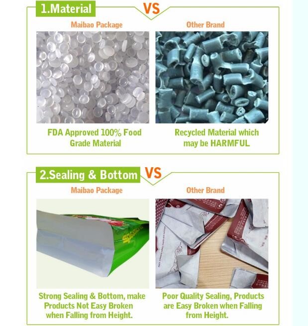 Custom design gravure printing matt opp pet cpp pe plastic k pouch pet dog food packaging bag