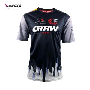 Wholesale XS-5XL Custom Logo Acceptable Fashion Digital Printing Sportswear Racing T-shirt For Men from china suppliers