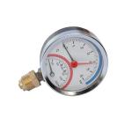 ABS Case 80mm Dual Scale Pressure Temperature Gauges 10 Bar 1/2'' BSP