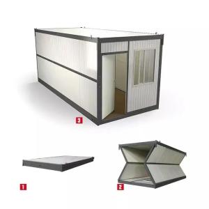 Wholesale Contemporary Office Folding Flat Pack Container House Design for Prefabricated Homes from china suppliers