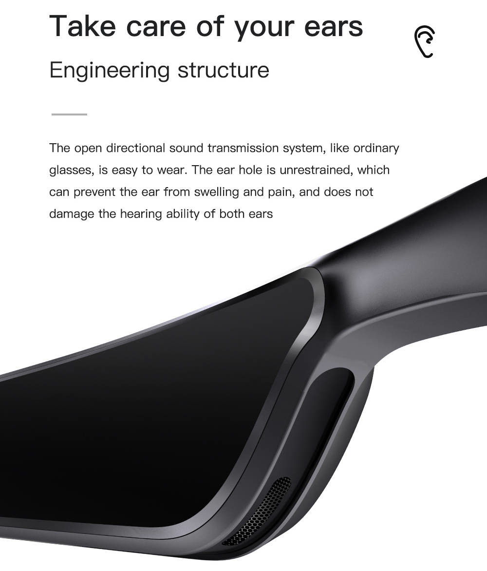 Eyewear Smart Glasses Bluetooth Sunglasses Built In Microphone Listening Music