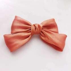 Small Decorative Hair Clips For Thin Hair Korean College Style Bow Spring 18cm