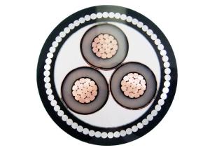 Wholesale Medium Voltage 11KV 3 Core Armoured Cable / PVC Swa Electrical Cable Steel Wire from china suppliers