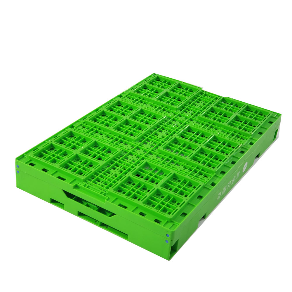 Large 45l Plastic Folding Crate For Fruits And Vegetables Turnover Basket Storage