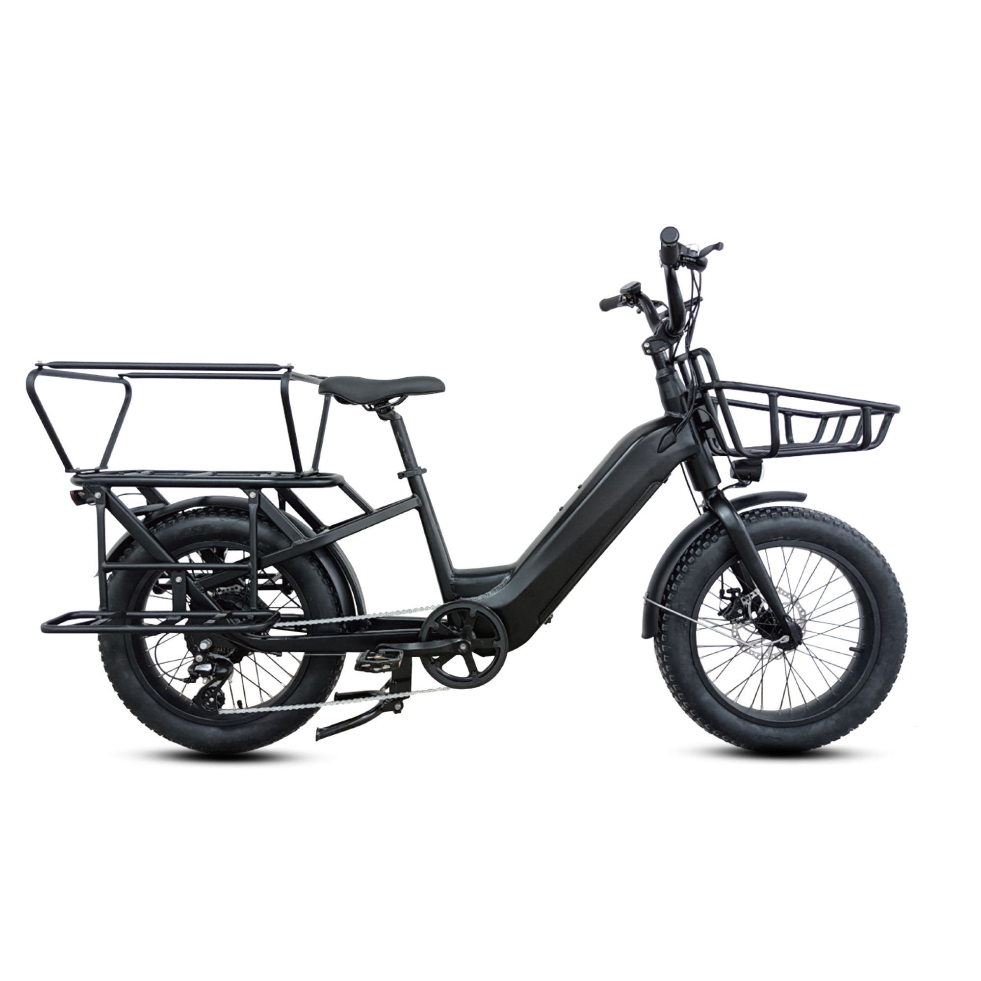 Smart Sensor Dual Battery Cargo Ebike Customized for Family Delivery Convenience