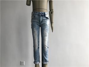 Wholesale Custom Kids Denim Jeans / Stretch Denim Skinny Jeans For Boys TW 77327 TW 77328 from china suppliers