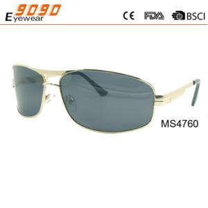 Wholesale Hot Sale Mirrored Metal Sunglasses , UV 400 protection lens,suitable for men and women from china suppliers