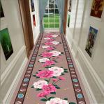 3D Printed Flower And Geometric Commercial Floor Mat Entrance Corridor Stairway