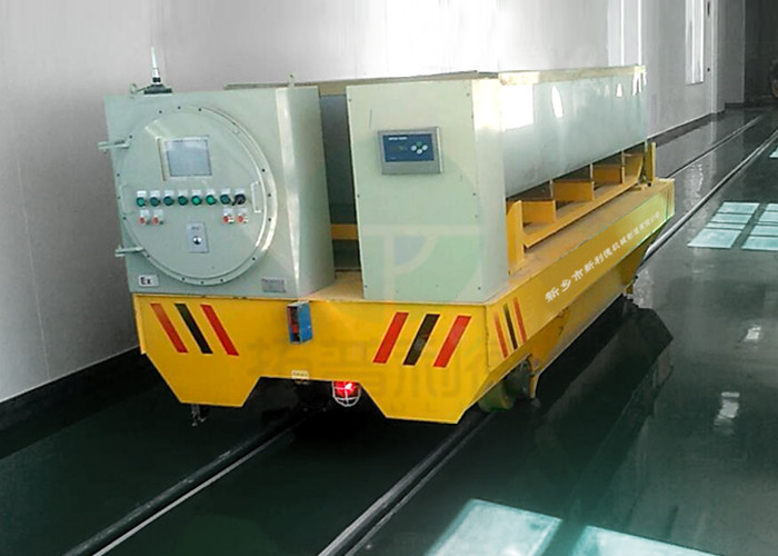Metal industrial electric rail turntable handling wagon for steel plate or matel coils