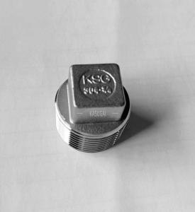 Wholesale Cast Threaded Square Head Plug Stainless Steel Pipe Fittings MSS SP-114 CL1000 from china suppliers