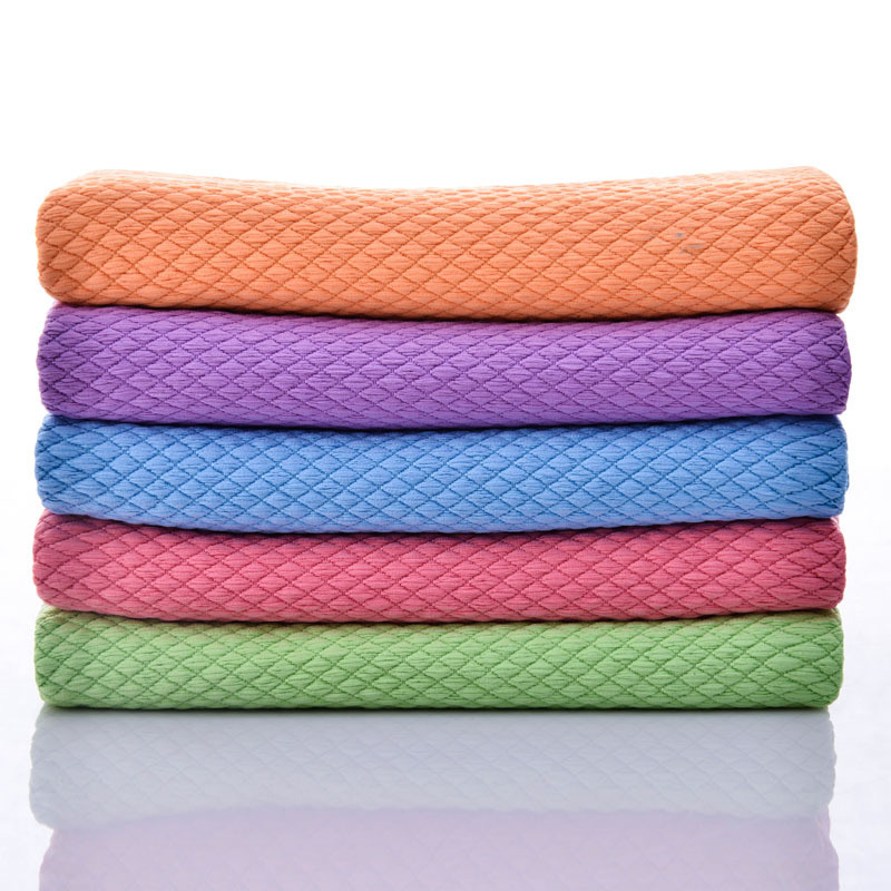 Custom Thicken Plush Edgeless Microfiber Car Cleaning Cloth for Airplane 16 x 16 Square