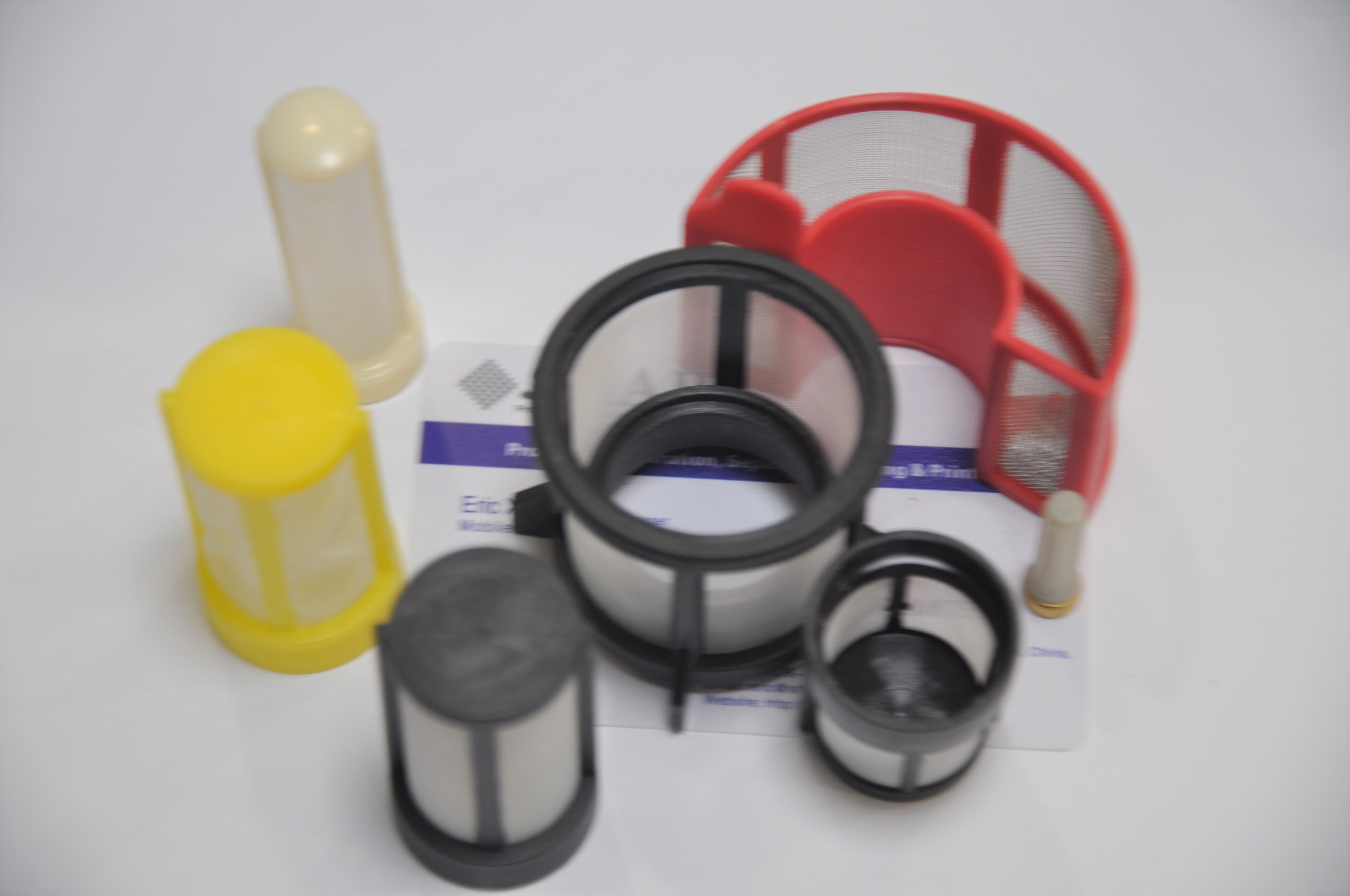 PA66 + 35% GF Plastic Mesh Screen Filters Micron Rating 5-2000UM In Automotive Industry