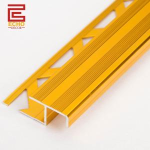 Wholesale Aluminium Square Floor Tile Edge Trim Metal Bullnose Trim For Stairs from china suppliers